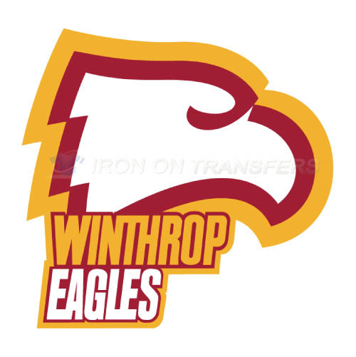 Winthrop Eagles Logo T-shirts Iron On Transfers N7016 - Click Image to Close